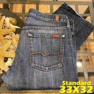 7 FOR ALL MANKIND MEN STANDARD 33X32 DENIM
